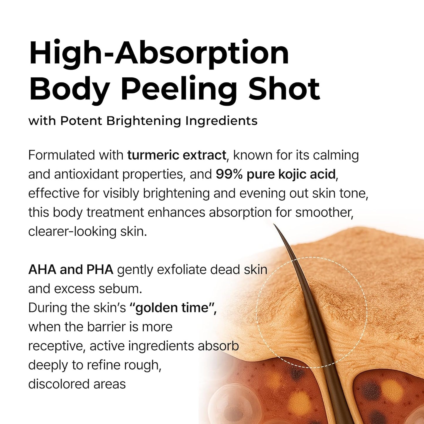 Turmeric+ Kojic Body Peel Shot